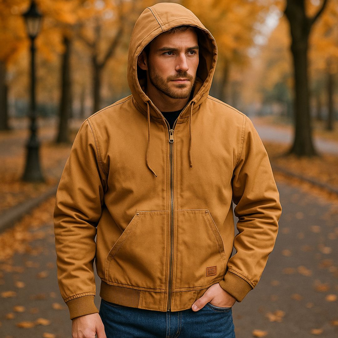 Loomora Vintage Canvas Hooded Jacket