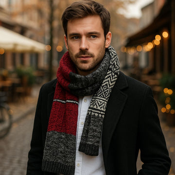 Loomora Men's Winter Knitted Scarf