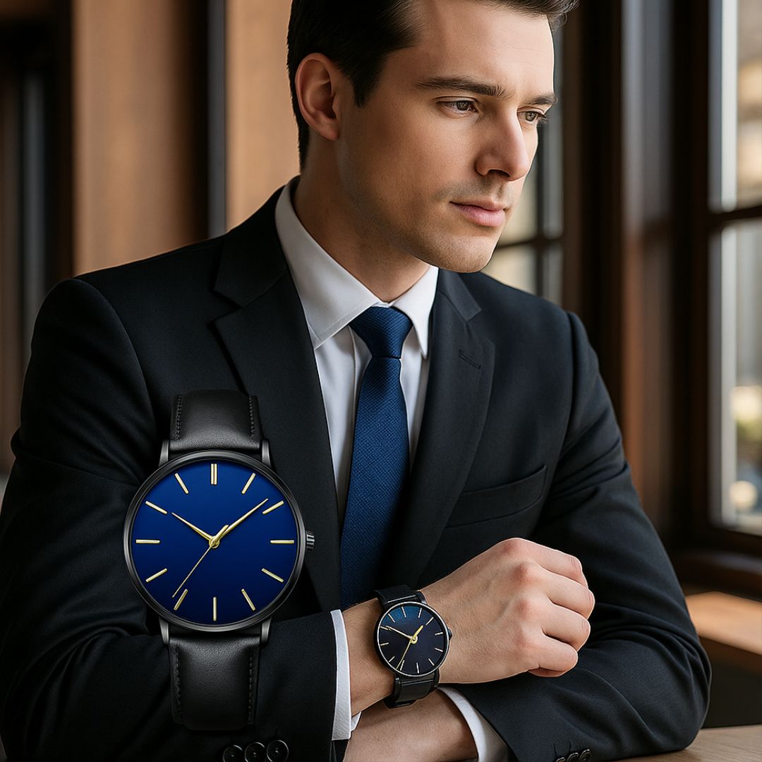 Loomora Luxe Gold Quartz Watch Ultrathin