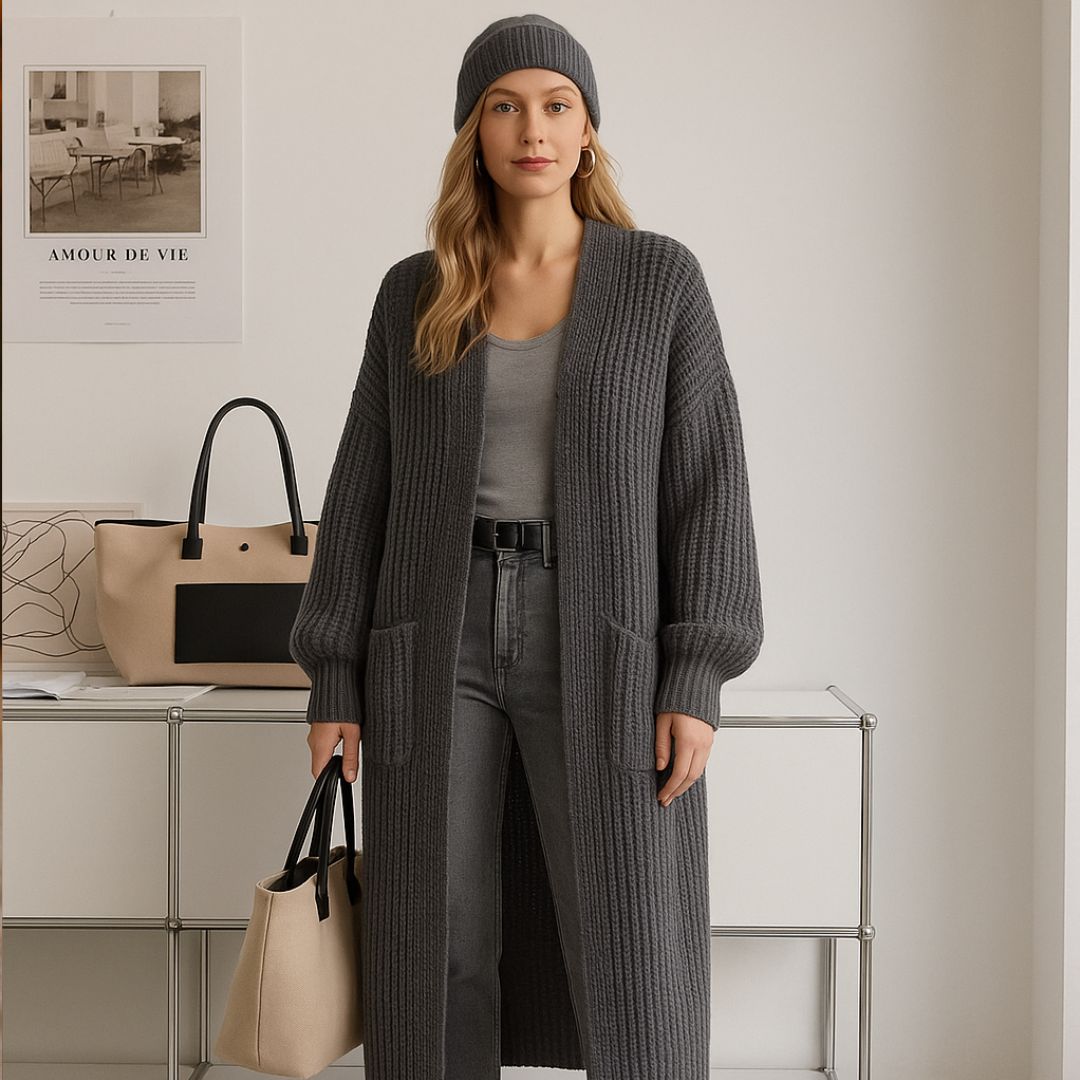 Loomora Elegant V-Neck Cardigan