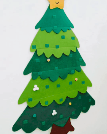Montessori Felt Christmas Tree – Festive Creative Play Toy for Kids (Ages 3–10)